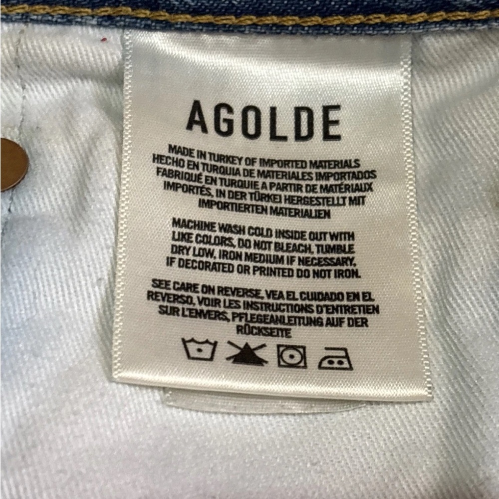Agolde Parker Distressed Jean Shorts -30 - Picture 5 of 8